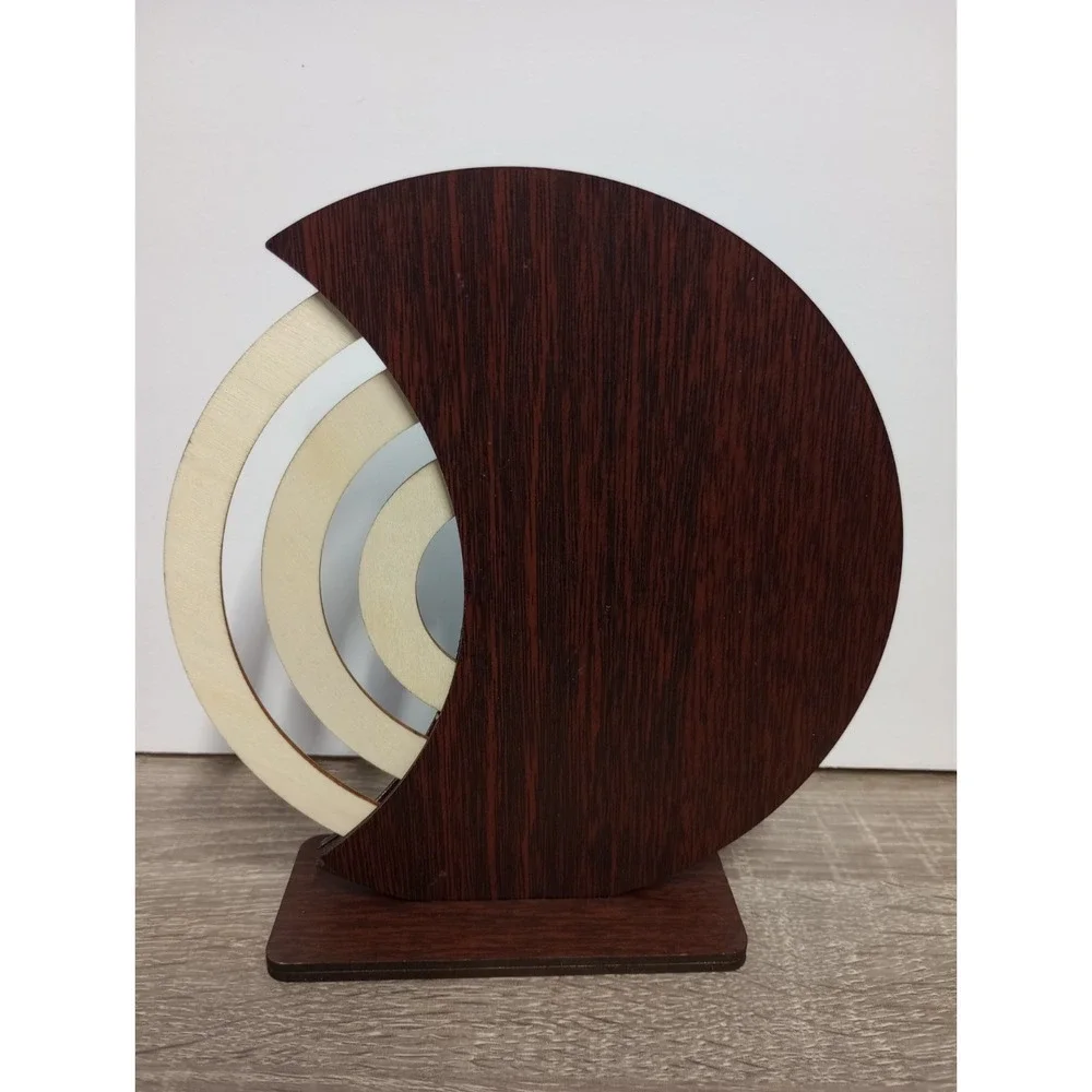 Wooden Diamond Painted Perpetual Rotating Desk Calendar‎ - Santa Claus